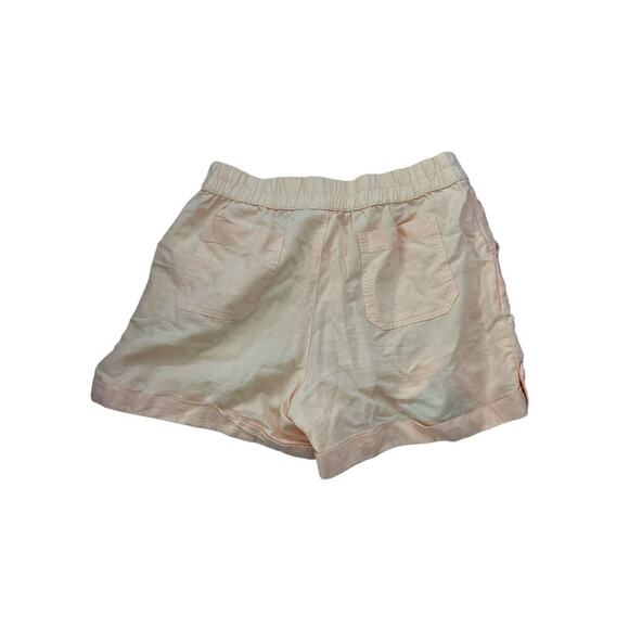 Pact Daffodil Rhea Tabbed Organic Cotton Butter Yellow Shorts Linen Medium - Picture 2 of 5